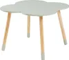 A cloud-shaped children's table with four wooden legs, shown from a slightly elevated diagonal angle against a white background. Anteprima dell’immagine prodotto