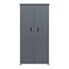 DEGAMO Gartenschrank LÜBECK 90x65x187cm, Stahl verzinkt Produktbild-Vorschau 2