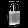 6 Stücke Geschenktaschen Transparent Bodenbeutel mit Henkel Produktbild-Vorschau 2
