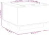 vidaXL LED-salontafel, zwart, 60x60x40 cm, van houtvezel Productafbeelding-voorbeeld 8