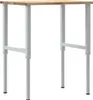 vidaXL Pracovný stôl 80x60x(71,5-98) cm dubový masív Náhľad obrázku produktu 7