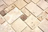 Mosaikfliese selbstklebend Travertin Naturstein beige Produktbild-Vorschau 3