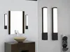 LED Wandlampe Bad 2er Set Spiegelleuchte mit Steckdose & Produktbild-Vorschau 1