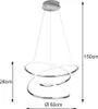 Lampada a sospensione a LED BOLOGNA argento-bianca 36 W, Anteprima dell’immagine prodotto 4