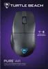 The image shows the packaging of a Turtle Beach Pure Air wireless gaming mouse against a purple background. Produktbild-Vorschau