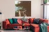 MuchoWow® Poster Baum - Meer - Illustration 100x100 cm - Produktbild-Vorschau 2