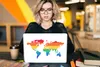 MuchoWow® Laptop Aufkleber Sticker Cover Weltkarte - Produktbild-Vorschau 5