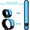 6er Set LED Klack-Armband aus Nylon, LED Leuchtarmband Produktbild-Vorschau 4