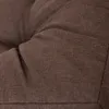 A close-up view of the textured fabric of a brown dog mattress. Náhled obrázku produktu