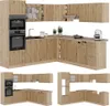 Eckküche Vicco R-Line Artisan-Eiche/Goldkraft Eiche 247 x Produktbild-Vorschau 9
