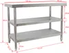 Wiltec Table de travail – 1200 x 600 x 850 mm – en Acier Voir les images du produit 2