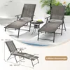 GOPLUS Sonnenliege 2er Set klappbar, 189cm Gartenliege aus Produktbild-Vorschau 9