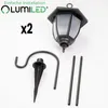 LUMILED, sada 2 ks solárních zahradních luceren s kolíkem Náhled obrázku produktu 9