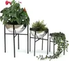 DanDiBo Blumenhocker Metall mit Topf Schwarz Silber 3er Set Produktbild-Vorschau 4