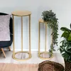 DanDiBo Blumenhocker Metall Gold Rund Blumenständer Produktbild-Vorschau 3