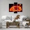 Bild auf Leinwand - Leinwandbild - Auto Feuer Illustration Produktbild-Vorschau 6