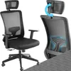 ergonomický tvar kancelářské židle tectake® Phoibe s Náhled obrázku produktu 2