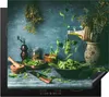 KitchenYeah© Herdabdeckplatte Grüner Salat mit Olivenöl auf Produktbild-Vorschau 1