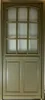 Porte d'entree Bois vitree, Andore Vert RAL 7002, H215 x Voir les images du produit 1