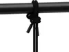 A black rope tied around a black rod. Produktbild-Vorschau