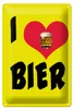 Blechschild  I Love Bier, 30 x 20 cm, Blechschilder Spruch Produktbild-Vorschau 1