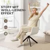 HOMCOM Fauteuil, draaibaar, loungefauteuil met Productafbeelding-voorbeeld 6