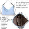 Damen Shopper Hand Henkel Tasche  30627 Light Blue Produktbild-Vorschau 6