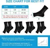 ACWOO Calze a compressione per neuropatia 4 paia nero L/XL Anteprima dell’immagine prodotto 4
