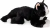A plush toy cat lying down on a white background. Náhľad obrázku produktu