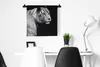MuchoWow® Wandteppich Wandbehang Tierprofil Tiger in Produktbild-Vorschau 4