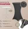 Deuba Set da 5 Rivestimenti Elastici per Tavoli Bar Ø 60-65 Anteprima dell’immagine prodotto 3