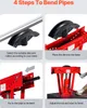 Hydraulická ohýbačka trubek VEVOR, 12tunová ohýbačka trubek Náhled obrázku produktu 6