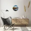 Wanduhr - Rund - Glasuhr - Leuchtturm Ufer Wolke Landschaft Produktbild-Vorschau 6