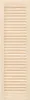 A close-up shot of a light-colored wooden louvered door panel against a white background. Náhled obrázku produktu