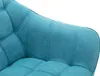Sofa 2-osobowa - Tkanina - Niebieski - CASERTA Podgląd zdjęcia produktu 6