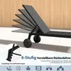 COSTWAY 2místné zahradní lehátko s kolečky, nastavitelným Náhled obrázku produktu 5