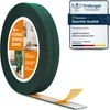 A roll of green flexible skirting board with adhesive backing is shown, along with a certification badge. Podgląd zdjęcia produktu