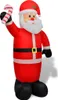 An inflatable Santa Claus figure holding a candy cane. Náhľad obrázku produktu
