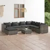 vidaXL 8dílná zahradní lounge souprava s polštáři Poly Náhled obrázku produktu 2