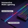 RGB-Gaming-Tisch 120 x 60 cm |Carbon-Optik X-förmiges Produktbild-Vorschau 4