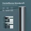 A close-up of a shower profile with text and icons highlighting its features. Produktbild-Vorschau