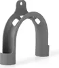 A gray plastic hose holder for a washing machine, dishwasher, or dryer. Produktbild-Vorschau