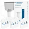 Wessper D2 BOROSILICATE Wasserfilterkanne 3 L Grau – Produktbild-Vorschau 1