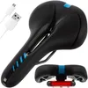Sportliches Gel-Fahrradsattel mit Lampe, schwarz Produktbild-Vorschau 17