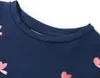 vidaXL Kinder-T-Shirt Marineblau 104 Produktbild-Vorschau 2