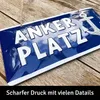 LANOLU Retro Blechschild Ankerplatz, geprägt gestanzt mit Produktbild-Vorschau 2
