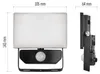 LED reflektor TAMBO se senzorem pohybu, 10 W, 1000 lm, černý Anteprima dell’immagine prodotto