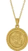 trendor 75884 Damen-Halskette mit Engel-Anhänger Gold auf Edelstahl Ankerkette 1 Náhľad obrázku produktu