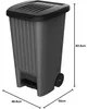 EDA 010644 G.ANT/NO EDA Poubelle, 100 litres, plastique, Voir les images du produit 2