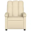 vidaXL Poltrona relax in tessuto crema Anteprima dell’immagine prodotto 3